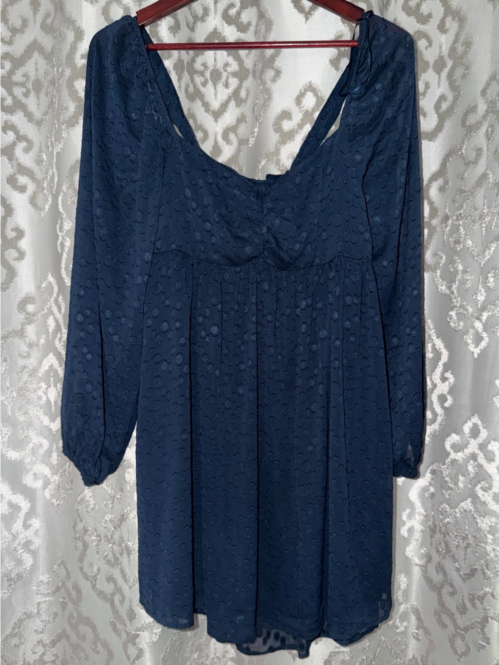 Audrey Parks Navy Mini Dress by Francesca's